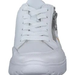 Damen Rieker Klassische- & Business Schuhe<N1313, Schnürschuhe, Damen, weiss/silber/weiss