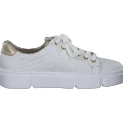 Damen Rieker Klassische- & Business Schuhe<N5932, Schnürschuhe, Damen, hartweiss/muschel