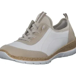 Damen Rieker Klassische- & Business Schuhe<N4253, Schnürschuhe, Damen, perle/weiss/perlcreme