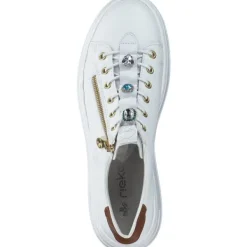Damen Rieker Klassische- & Business Schuhe<N5452, Schnürschuhe, Damen, Weiß