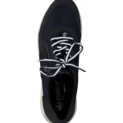 Damen Rieker Klassische- & Business Schuhe<N1411, Schnürschuhe, Damen, Blau
