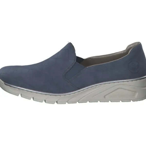 Damen Rieker Slipper<N3363, Slipper, Damen, lightblue