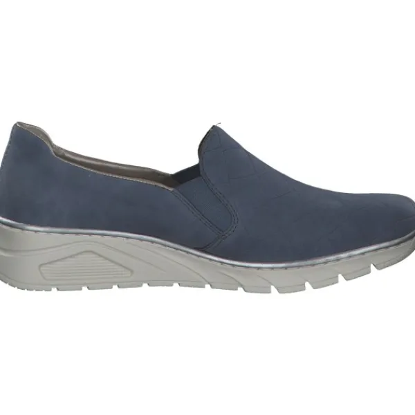 Damen Rieker Slipper<N3363, Slipper, Damen, lightblue