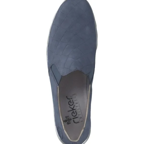 Damen Rieker Slipper<N3363, Slipper, Damen, lightblue