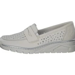 Damen Rieker Slipper<N3356, Slipper, Damen, offwhite/porzellan