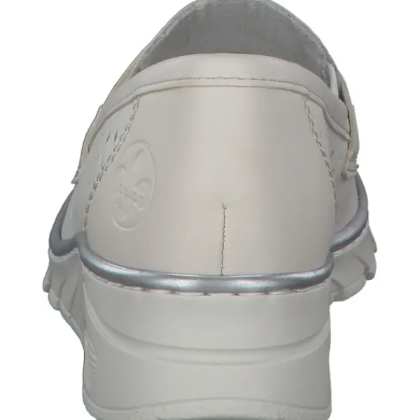 Damen Rieker Slipper<N3356, Slipper, Damen, offwhite/porzellan