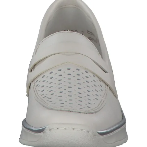 Damen Rieker Slipper<N3356, Slipper, Damen, offwhite/porzellan