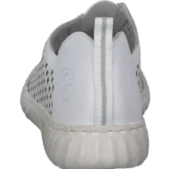 Damen Rieker Slipper<N0965, Slipper, Damen, weiss/cement