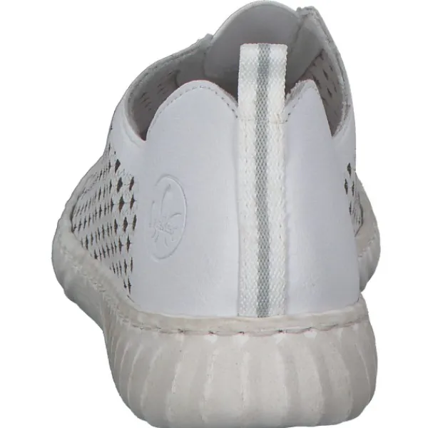 Damen Rieker Slipper<N0965, Slipper, Damen, weiss/cement