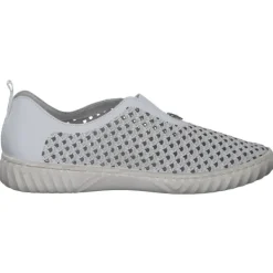 Damen Rieker Slipper<N0965, Slipper, Damen, weiss/cement