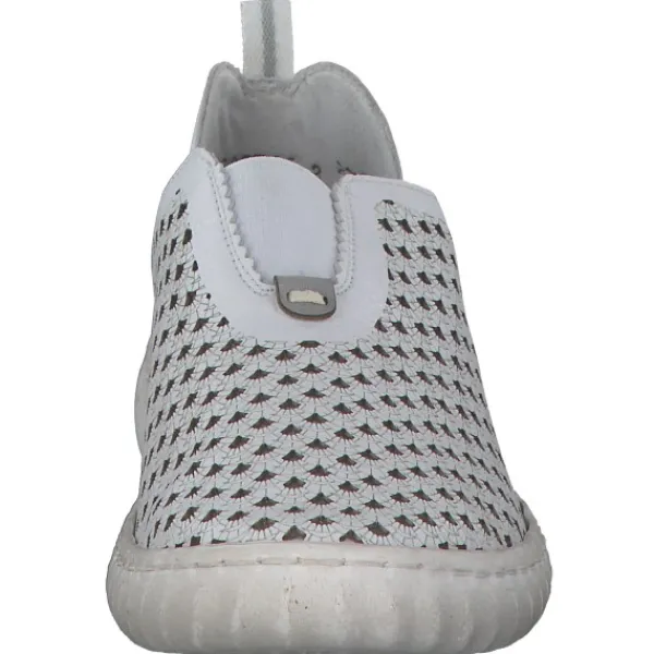 Damen Rieker Slipper<N0965, Slipper, Damen, weiss/cement