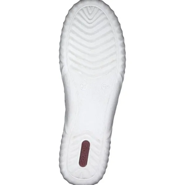 Damen Rieker Slipper<N0965, Slipper, Damen, weiss/cement