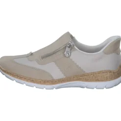 Damen Rieker Klassische- & Business Schuhe<N42G5, Schnürschuhe, Damen, perle/kreide