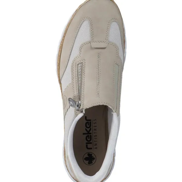 Damen Rieker Klassische- & Business Schuhe<N42G5, Schnürschuhe, Damen, perle/kreide