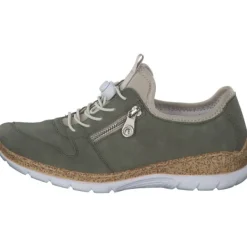 Damen Rieker Klassische- & Business Schuhe<N42G0, Schnürschuhe, Damen, schilf/perlcreme