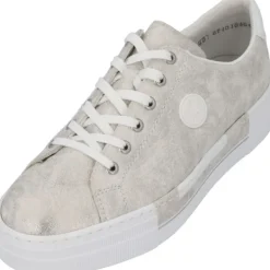 Damen Rieker Klassische- & Business Schuhe<N49W1, Schnürschuhe, Damen, beige-gold/weiss