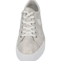 Damen Rieker Klassische- & Business Schuhe<N49W1, Schnürschuhe, Damen, beige-gold/weiss