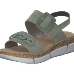 Damen Rieker Sandaletten<V2350, Keilsandaletten, Damen, pistazie