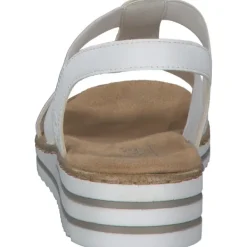 Damen Rieker Sandaletten<V0687, Keilsandaletten, Damen, WEISS