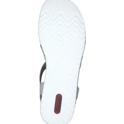 Damen Rieker Sandaletten<V0687, Keilsandaletten, Damen, WEISS