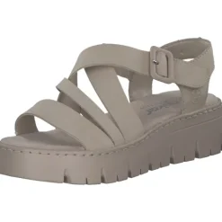 Damen Rieker Sandaletten<V1063, Keilsandaletten, Damen, perle
