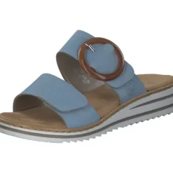 Damen Rieker Pantoletten & Badeschuhe<V0692, Pantoletten & Badeschuhe, Damen, Blau