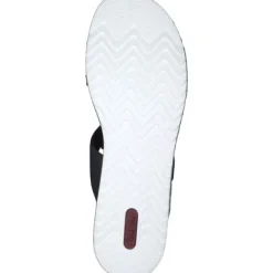 Damen Rieker Pantoletten & Badeschuhe<V0620, Plateau-Pantoletten, Damen, nightblue