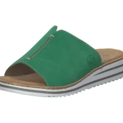 Damen Rieker Pantoletten & Badeschuhe<V0673, Plateau-Pantoletten, Damen, apfel