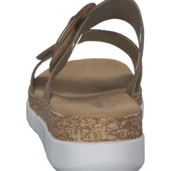 Damen Rieker Pantoletten & Badeschuhe<V2392, Plateau-Pantoletten, Damen, shell