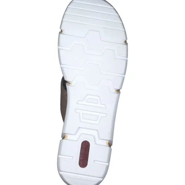 Damen Rieker Pantoletten & Badeschuhe<V2392, Plateau-Pantoletten, Damen, shell