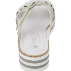 Damen Rieker Pantoletten & Badeschuhe<V02M6, Pantoletten & Badeschuhe, Damen, Grau (Silver)