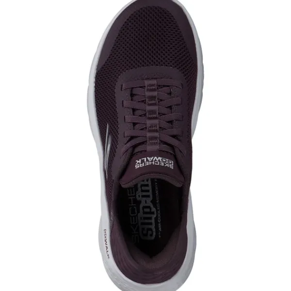 Damen Skechers Sneakers<124836 BURG Slip ins Go walk flex, Slip-On-Sneaker, Damen, burgund
