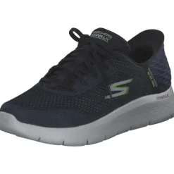 Herren Skechers Slipper<216505 NVLM Go walk flex Slip, Slipper, Herren, Blau