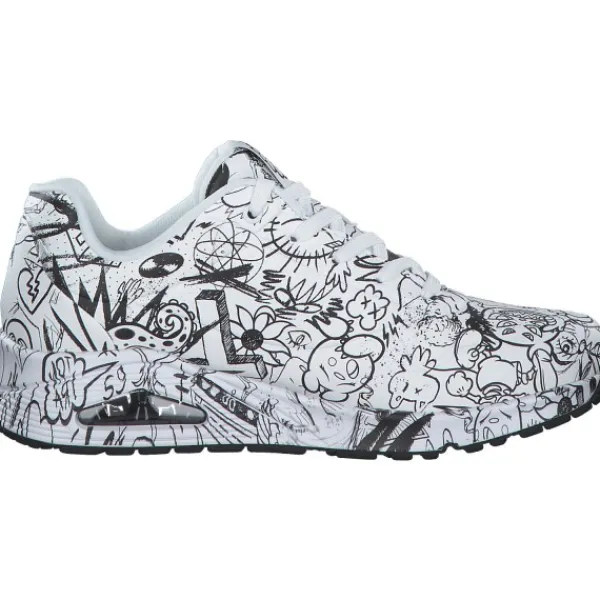 Damen Skechers Klassische- & Business Schuhe<177972, Schnürschuhe, Damen, Weiß