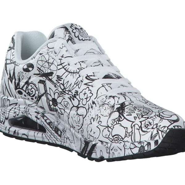 Damen Skechers Klassische- & Business Schuhe<177972, Schnürschuhe, Damen, Weiß