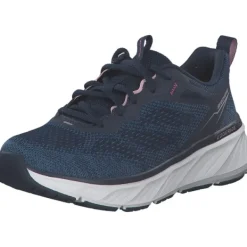 Damen Skechers Klassische- & Business Schuhe<150471, Schnürschuhe, Damen, NAVY KNIT / PINK TRIM