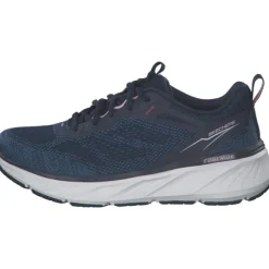 Damen Skechers Klassische- & Business Schuhe<150471, Schnürschuhe, Damen, NAVY KNIT / PINK TRIM