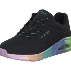 Damen Skechers Klassische- & Business Schuhe<155134, Schnürschuhe, Damen, Schwarz