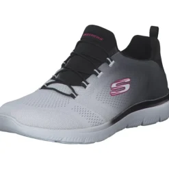 Damen Skechers Sneakers<149536, Slip-On-Sneaker, Damen, black white