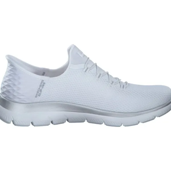 Damen Skechers Sneakers<150123, Slip-On-Sneaker, Damen, WHITE
