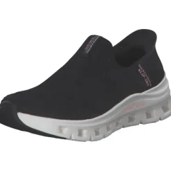 Damen Skechers Sneakers<150422, Slip-On-Sneaker, Damen, BLACK KNIT / PINK TRIM