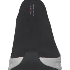 Damen Skechers Sneakers<150422, Slip-On-Sneaker, Damen, BLACK KNIT / PINK TRIM