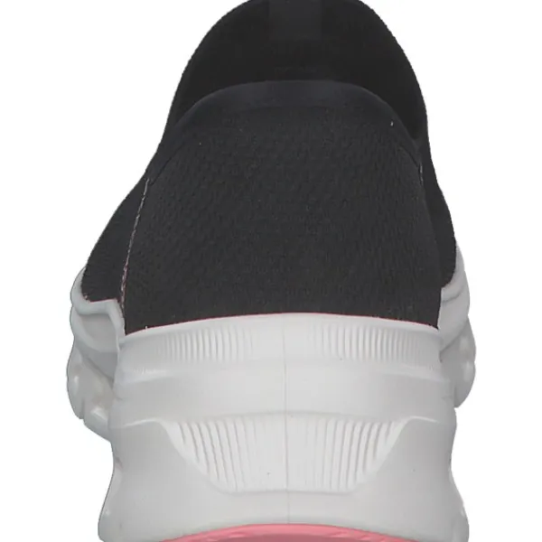 Damen Skechers Sneakers<150422, Slip-On-Sneaker, Damen, BLACK KNIT / PINK TRIM