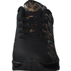 Damen Skechers Sneakers<155523, Sneakers Low, Damen, Schwarz Weiß Gold