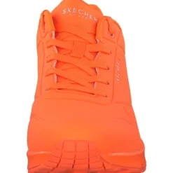 Damen Skechers Sneakers<73667, Sneakers Low, Damen, neon orange