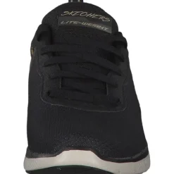 Damen Skechers Sneakers<13476, Sneakers Low, Damen, Schwarz (Black/Gold)