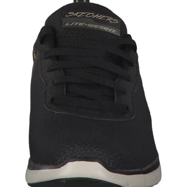 Damen Skechers Sneakers<13476, Sneakers Low, Damen, Schwarz (Black/Gold)