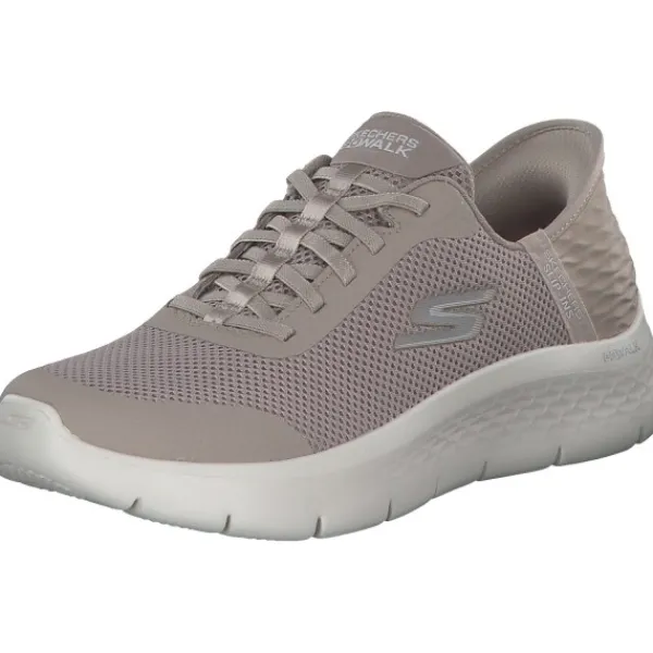 Damen Skechers Sneakers<124836 TPE Slip Ins Go walk flex, Slip-On-Sneaker, Damen, Beige (Taupe)