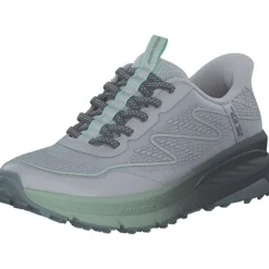Damen Skechers Sneakers<180157-GYGR SWITCH BACK, Slip-On-Sneaker, Damen, GRAY / GREENTRIM