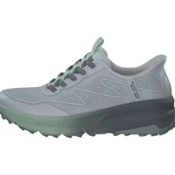 Damen Skechers Sneakers<180157-GYGR SWITCH BACK, Slip-On-Sneaker, Damen, GRAY / GREENTRIM